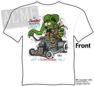 Rat Fink In A Pontiac GTO By Ed Roth 2X Shirt Car