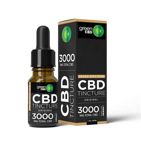 Cbd Tincture Original 3000mg Green Cbd