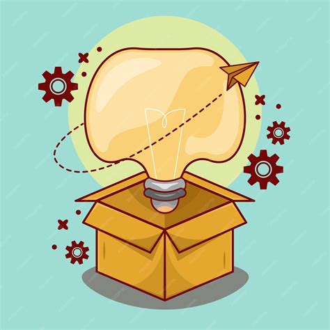 Premium Vector Thinking Out Of The Box Illustration