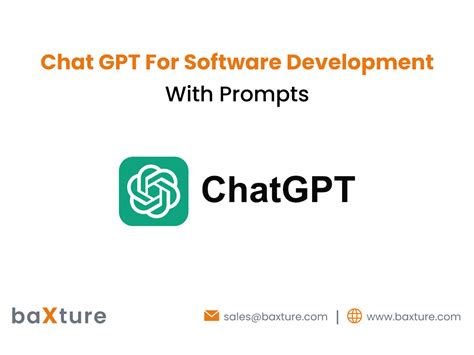 Chat Gpt For Software Development With Prompts