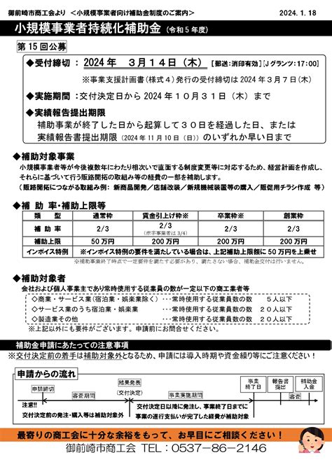 お知らせ 2024 01 令和6年度（2024年度） 御前崎市商工会 各種相談会