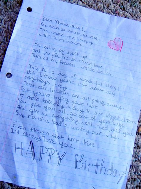 Birthday Letter to your Love - fredts