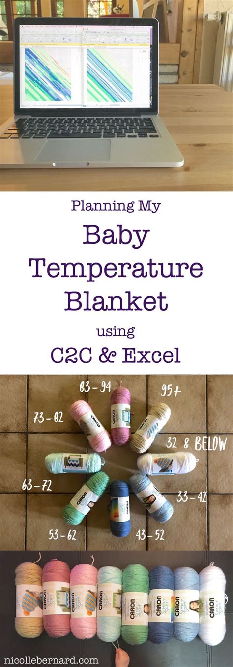 Planning Baby Temperature Blanket Using C2c Crochet And Excel