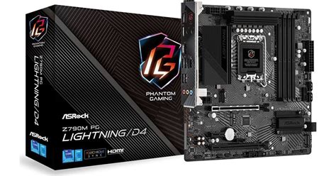 Asrock Z790M PG Lightning D4 Intel Z790 LGA 1700 Micro ATX