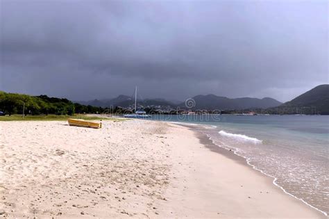 Beautiful Sunset of Reduit Beach, Saint Lucia Stock Image - Image of ...