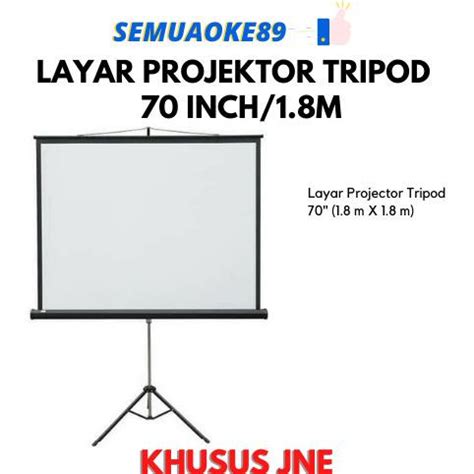 Jual Layar Proyektor Tripod Screen Projektor Inch Shopee Indonesia