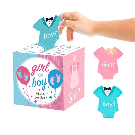 Buy Baby Gender Reveal Voting Box Baby Gender Reveal Pull Out Game Box