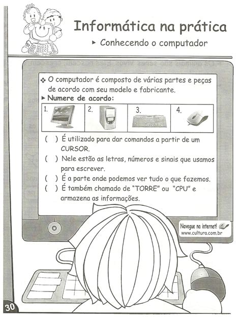 Atividades para aula de informática Aprendendo a Tia Debora