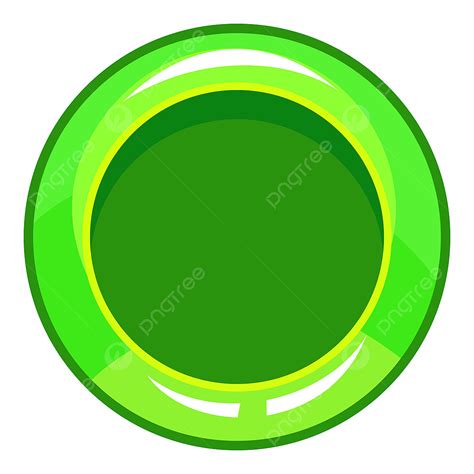 Green Button Icon Cartoon Style Button Icons Style Icons Cartoon