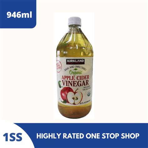 Kirkland Signature Organic Raw And Unfiltered Apple Cider Vinegar Ml