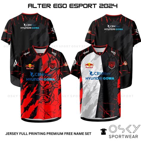 New Alter Ego Home Away Esport Jersey Shirt Free Nickname Shopee