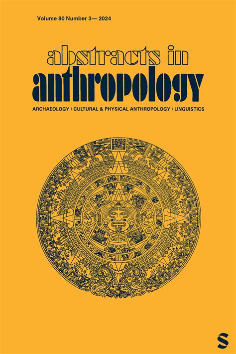 Abstracts in Anthropology: Sage Journals