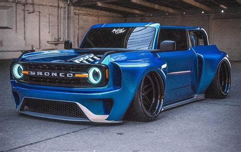 Verrückt Slammed Ford Bronco Gt Mit Widebody Kit