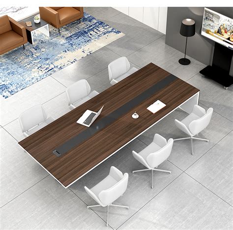 Office Meeting Table Marble Modern Conference Room Table Desk