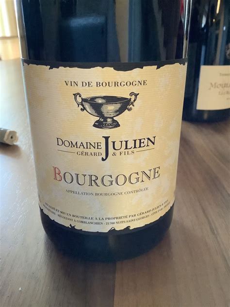 2020 Domaine Gérard Julien et Fils Nuits St Georges France Burgundy