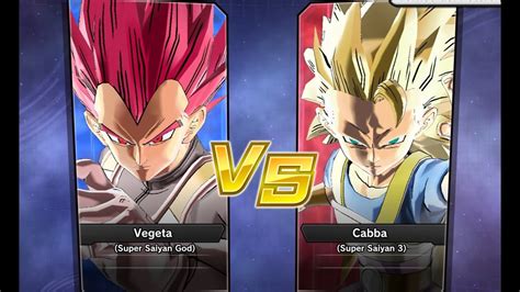 Xenoverse 2 Requested Match PC Vegeta DBH Super Saiyan God Vs