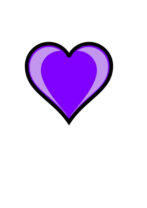 Purple Heart Clip Art At Clker Vector Clip Art Online Royalty