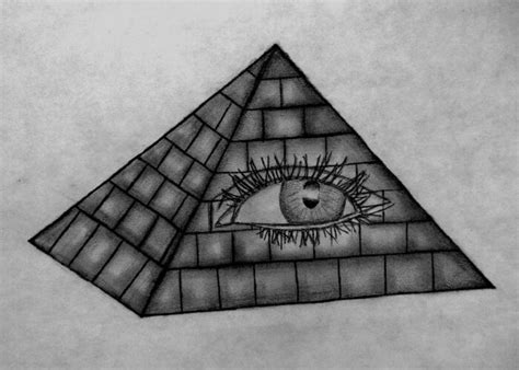 Eye in the Pyramid Drawing by Madelyn May