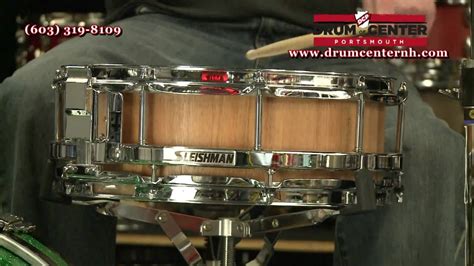 Sleishman Free Floating Rosegum Block Snare Drum 14x5 Youtube