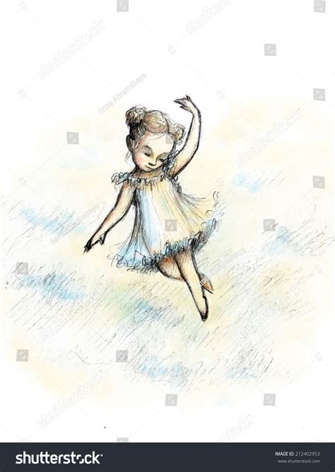 Woman Flying Drawing