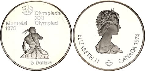 Dollars Lisabeth Ii Olympiades De Montr Al Cano Canada Numista