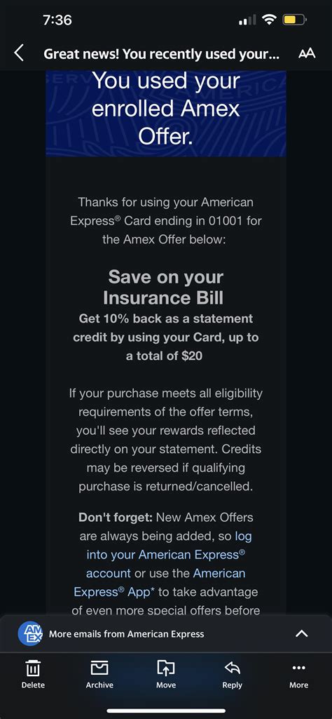 FYSA: AAA transaction triggers “Save on your Insurance Bill” offer : r/amex