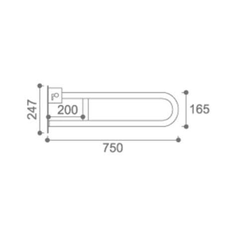 Nylon Abs Handrail Free Obstacle Facility Handrail For Disabled Barrier