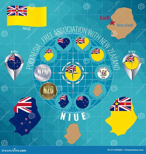 Conjunto De Ilustraciones Del Mapa Del Contorno De La Bandera Iconos De