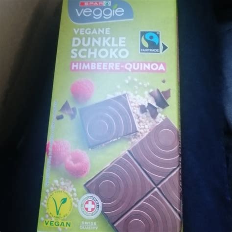 Spar Veggie Vegane Dunkle Schoko Himbeere Quinoa Review Abillion