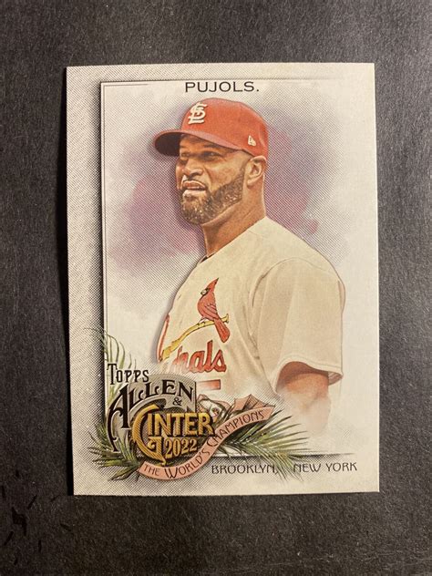 2022 Topps Allen And Ginter 53 St Louis Cardinals Albert Pujols EBay