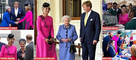 Queen Maxima Of Netherlands Looks Animated With Countess Of Wessex Queen Maxima Countess Queen