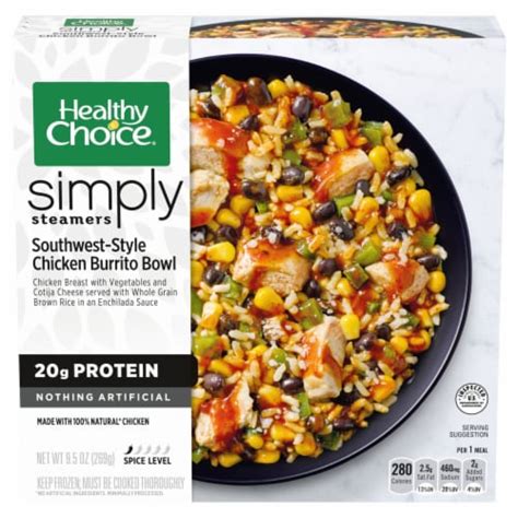 Healthy Choice Simply Steamers Southwest Style Chicken Burrito Bowl