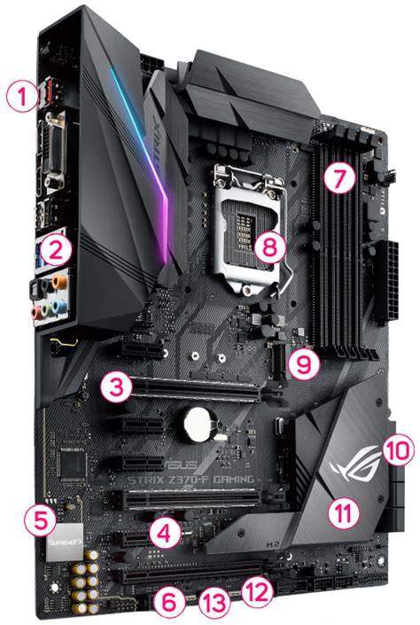 Asus Intel Rog Strix Z370 F Coffee Lake Gaming Atx Motherboard Ln84735 Rog Strix Z370 F Gaming