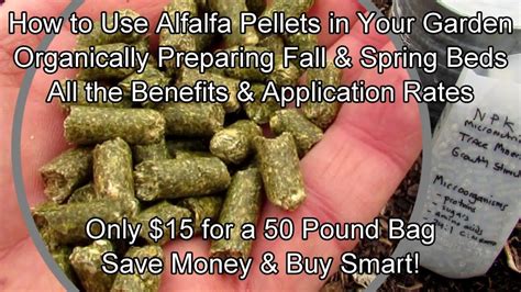 How To Use Alfalfa Pellets In Your Fall Spring Garden Beds As Your