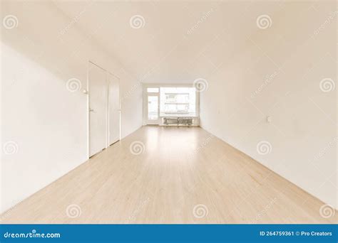 An Empty Room with White Walls and a Window Stock Image - Image of ...