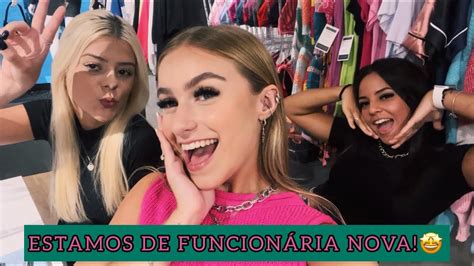 VLOG ENTROU FUNCIONÁRIA NOVA NA LOJA muita novidade de roupa