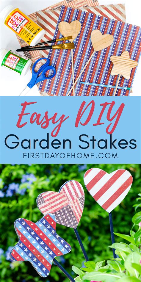 How to Make Easy Decorative Garden Stakes - DIY Tutorial