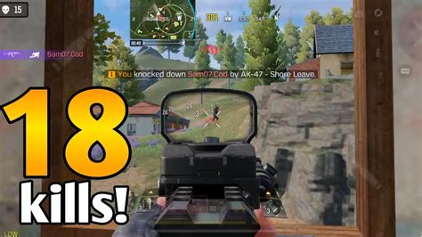 18 Kills Solo Vs Squad Call Of Duty Mobile Codm Codmobile