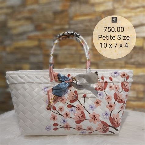 Cherry Blossom Hand Painted Bayong Bag Shopee Philippines