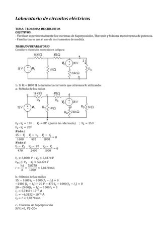 Teorema De Circuitos El Ctricos Pdf