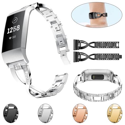 Correa De Reloj De Acero Inoxidable Para Fitbit Versa 3 4 Pulsera De