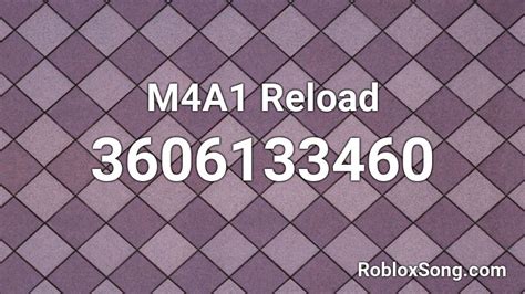 M4a1 Reload Roblox Id Roblox Music Codes