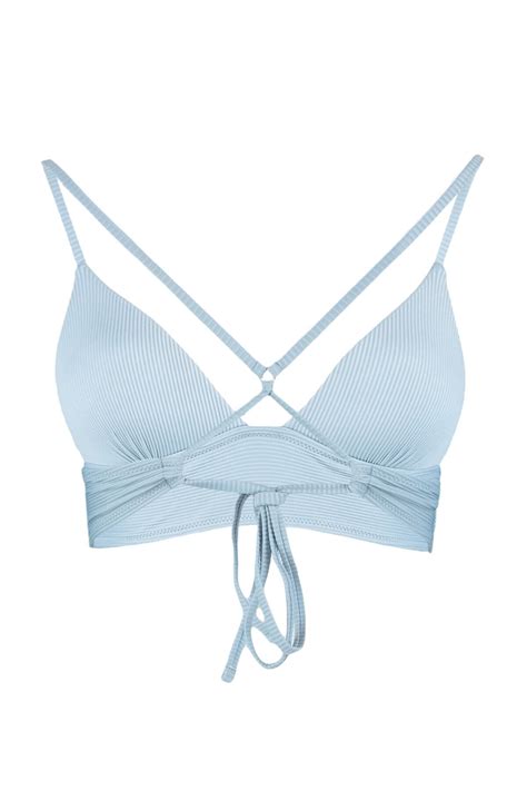 Trendyolmilla Mavi Üçgen Push Up Dokulu Bikini Üstü TBESS BU Fiyatı Yorumları Trendyolmilla