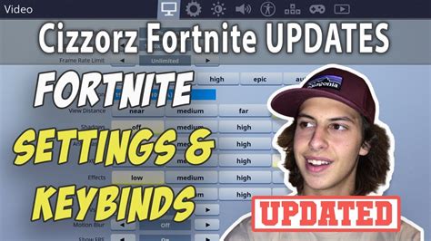 Cizzorz Fortnite Settings And Keybinds Updated May 2019 Youtube