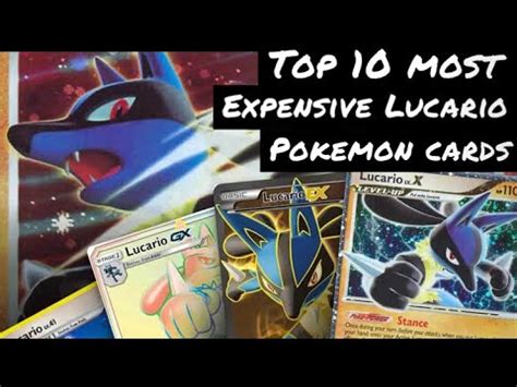 Counting down the top 10 most expensive Lucario Pokémon cards currently