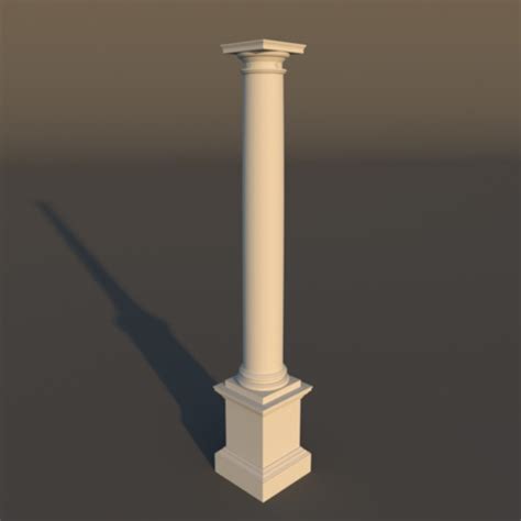 Doric Architectural 3d Model