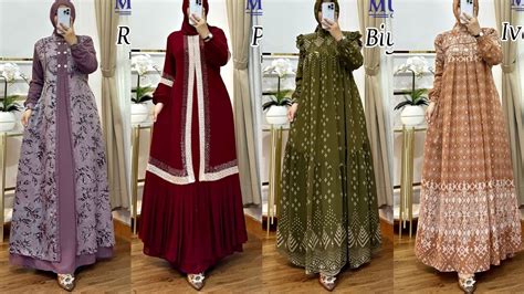 MODEL GAMIS CANTIK MEWAH TERBARU GAMIS MODIS KEKINIAN ONE SET