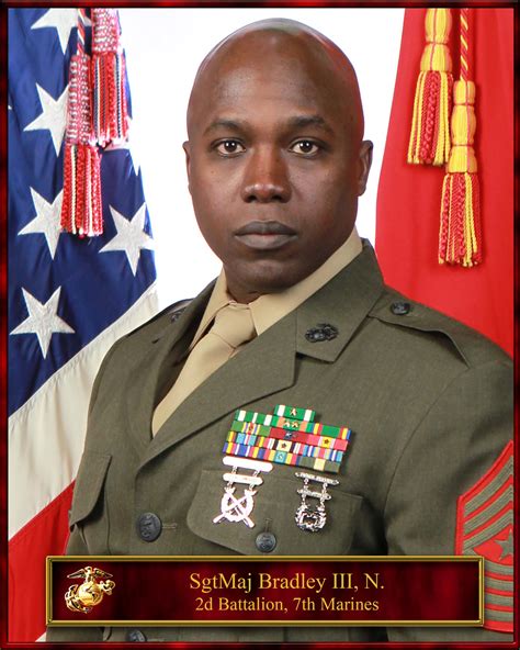 Sgtmaj Nathaniel Bradley 1st Marine Division Biography