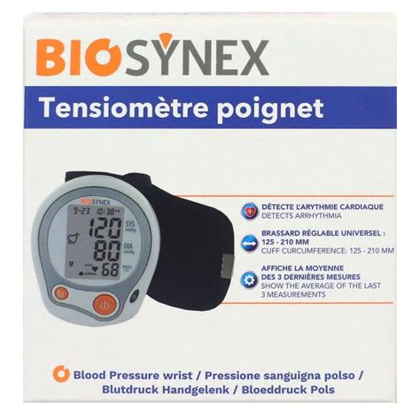 Tensiomètre poignet Exacto des Laboratoires Biosynex permet de mesurer