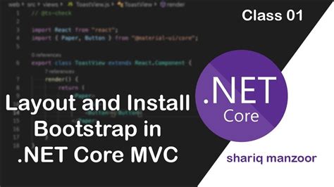 Layout And Install Bootstrap In Asp Net Core Mvc